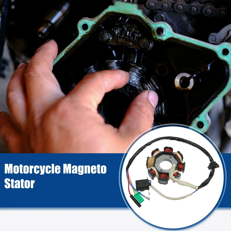 GOOFIT Bobina Statore Magnetico 8 Poli 5 Fili Per GY6 125cc 150cc ATV Scooter Taotao - Ricambio Accensione