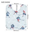 thumbnail image 5 of Yayeee Bath Rugs for Bathroom Floor Set of 2 Non Slip Fluffy Soft Absorbent Mat, Hockey Action Zone, 5 of 7
