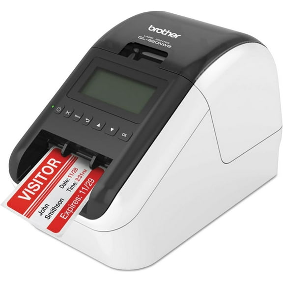 Restored Brother QL-820NWB Professional Monochrome Label Printer USB/Wi-Fi/Bluetooth/Ethernet, Ultra Flexible Desktop Printing (Refurbished)