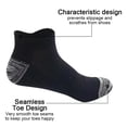 thumbnail image 3 of 5 pares de calcetines de verano para hombre, calcetines náuticos de malla, calcetines de algodón con talón anticaída y levantamiento de orejas, calcetines transpirables, 3 of 6