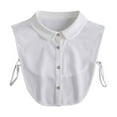 thumbnail image 5 of Baqcunre Detachable Collar, Women Solid Ruffle Detachable Blouse with False Collar Half Elastic Waist Shirt Collar, Ties for Men, ,, 5 of 5