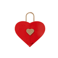 thumbnail image 1 of Collar Dama Corazón Y Trébol Mujer 18k Oro De Caja De Regalo Belug,  Rojo, 1 of 5