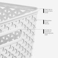thumbnail image 4 of 1-Pack Small Decorative Y-Weave Storage Basket, Versatile Organizer for Home & Shelf Storage, 4 of 4