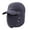 Grey, variant on Unisex Winter Hat Thickened Fleece Lined Ear Protection Windoroof Buckle Fasten Heat Retention Outdoor Skiing Skating Snowboarding Lei Feng Hat