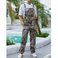 thumbnail image 5 of Camo Overalls for Men Work Utility Coveralls Bibs Romper Jumpsuit with Zipper Fly(Branch Flower Camouflage,3XL), 5 of 8