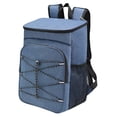 thumbnail image 4 of Mochila térmica aislada Bolsa térmica para la playa Bolsa térmica de gran capacidad Mochila térmica para el almuerzo Bolsa térmica para viajes Camping Azul Sunnimix Bolsas hieleras, 4 of 8