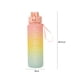 thumbnail image 3 of Botella de agua de color degradado de 1000 ml Botella deportiva de gran capacidad para viajes (D), 3 of 5