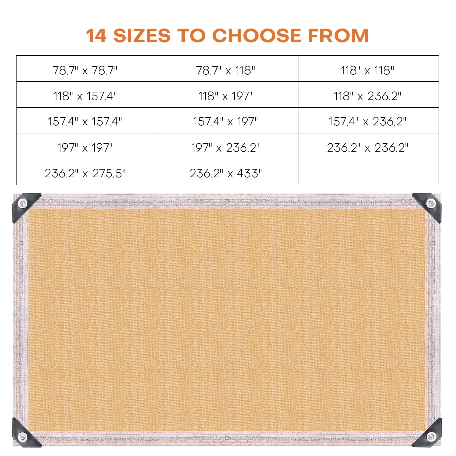 Beige Shade Cloth-90% Shading Rate Sunblock Mesh with Aluminum Grommets Easier to Hang UV Resistant Sunshade Net for Greenhouse Flowers Plants Patio (12x12ft)