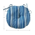 thumbnail image 6 of Sapphire Stripe 15 in. Round Outdoor Bistro Seat Cushion (Set of 4) by Greendale Home Fashions, 6 of 7