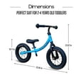 thumbnail image 3 of Banana Bike LT Balance Bike for 2-5 Year Olds - 33.46"x18.1"x23.62" - Lightweight Toddler Bike, No Pedals - Adjustable Handlebar and Seat - Aluminium Frame, EVA Tires - Training Bike for Kids (Green), 3 of 6