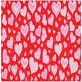 thumbnail image 5 of GZHJMY Valentine's Day Heart Cloth Napkins Set of 4, Reusable Washable Oversized Table Napkins for Family Wedding Dinner Party Home Decor, 20 Inch Decorative Washcloths, 5 of 7
