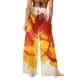 thumbnail image 3 of Pantalones de playa de gasa ligeros para mujer con protección solar, pantalones anchos de estilo bohemio estampados, blusa para mujer, 3 of 7