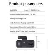  Wireless Charging,Stand with Cable and Charger Magnetic,wireless fast charging base, multifunctional interface charger