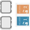 thumbnail image 4 of IBAOLEA Lot de 2 Coques Rigides en PC avec Protecteur d'Écran en Verre Trempé Compatible avec IBAOLEA Watch Series 6 SE Series 5 Series 4 40mm - Transparent Transparent (Lot de 2) 40mm, 4 of 9