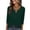 *Army Green, variant on Women's V Neck 3/4 Sleeve Blouse,Casual Solid Color Top with Keyhole Neck Mint Green,Women's Plus XL