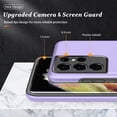 thumbnail image 3 of Case for Samsung Galaxy S21 Ultra 5G, [Built-in Camera Cover] Military Shockproof Phone Case Cover with Embedded Metal Ring Stand Kickstand [Support Magnetic Car Holder] for S21 Ultra, Purple, 3 of 7
