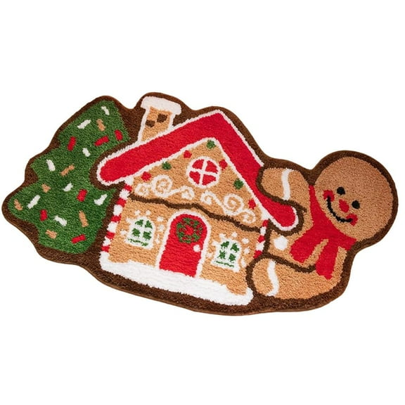 Christmas Floor Mat Kitchen Bathroom Absorbent Floor Mat Room Decoration
