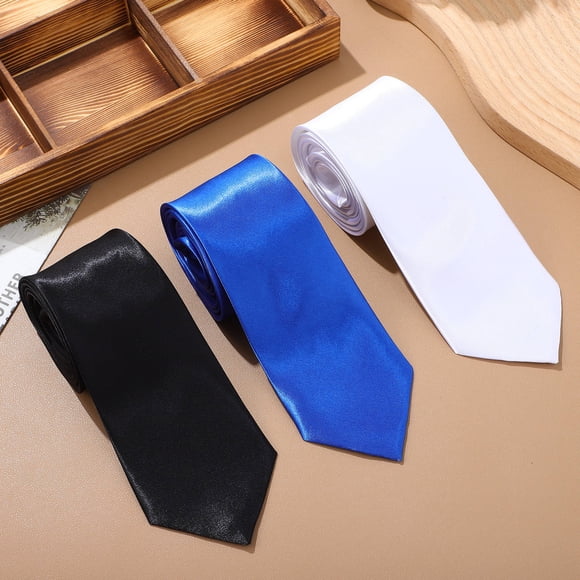 unbranded 3Ud Corbatas Para Satinadas De Colores Variados Ideales Para Y Eventos