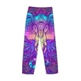 thumbnail image 5 of Xecao Elephant in Tribal Style Men's Straight Lounge Pajama Pants: The Ultimate in Comfortable Sleepwear, 5 of 9