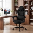 thumbnail image 2 of Gymax Gaming Chair w/Headrest Lumbar Support Linkage Armrests Reclining Backrest, 2 of 10