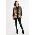 thumbnail image 3 of Women's Leaf Print Lightweight Open Front Cardigan, 3 of 3