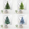 thumbnail image 2 of Serie de árboles de Navidad personalizada, Sábana de Picnic estética para dormitorio, colcha, póster, manta, tapiz con estampado artístico, decoración para colgar en la pared, 2 of 4