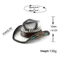 thumbnail image 4 of Classic Western Cowboy Hat for Men and Women, Shapeable Big Wide Brim Cowgirl Hat with Embroidery Halloween Accessory, 4 of 6