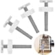 thumbnail image 1 of 4pcs Snap Fasteners For Stair Gates And Gates Baby Gate M10 Baby Safety Gate Fastener Snap Rods, White, 1 of 5