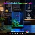 thumbnail image 7 of SPECSTAR Fish Tank,2 Gallon Aquarium Starter Kit with Auto Feeder, RGB LED Light, Filter,  Temperature Display,Small Fish Tank for Betta, Shrimp,APP Control, 7 of 7
