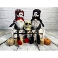 thumbnail image 4 of Admired by Nature 20" Sitting Halloween Gnome Reversible Sequin Color Black/Gold20"-Black, 4 of 7