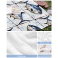 thumbnail image 6 of Coastal Fish Beach Towels Oversized Super Absorbent, Oil Painting Ocean Nautical Beach Lightweight Bath Towel Quick Dry Sets For Bathroom/Pool/Rv Camping/Beach Play/Gym Room/Picnic 31"x62", 6 of 8