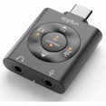 thumbnail image 1 of YJJSKEJI DAC USB C to 3.5mm Audio Adapter Type C to Headphone Aux Jack Dongle, 24bit/96kHz Hi-Res with Mic Jack for iphone15/Pro/Max/Android Smartphone/Tablet/PC/Music Players, 1 of 1