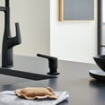 thumbnail image 2 of Rivana Soap Dispenser, Matte Black, 2 of 4