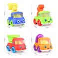 thumbnail image 4 of Bangcool 4PCS Pull Back Car Creative Cartoon Pull Back Vehicle Mini Car Model for Kids, 4 of 8