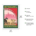 thumbnail image 2 of Sukhothai - See Thailand by Eastern & Oriental Express - Vintage Travel Poster c.1930s - Master Art Print (Unframed) 12in x 18in, 2 of 4