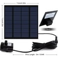 thumbnail image 4 of Kit de bomba de fuente solar con panel solar separado, bomba de agua solar mejorada de 1,5 W con cable de 3 m de largo y 4 boquillas para baño de pájaros, estanque al aire libre, (negro), 4 of 5
