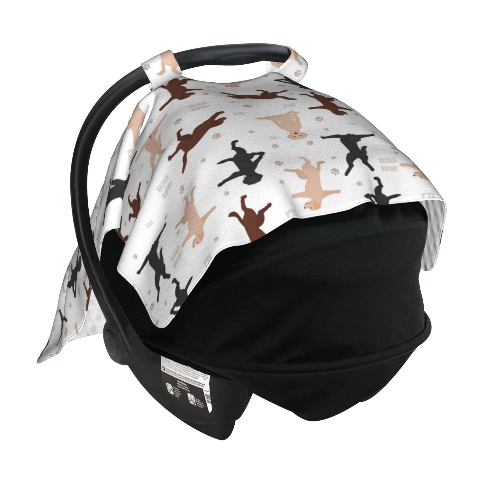 Car Seat Cover Baby - Labrador Retriever Dog No.1006 Breathable Infant Car Seat Cover for Baby Carseat, Lightweight Comfort Baby Essentials Must Haves Newborn Stuff for Girl Boy