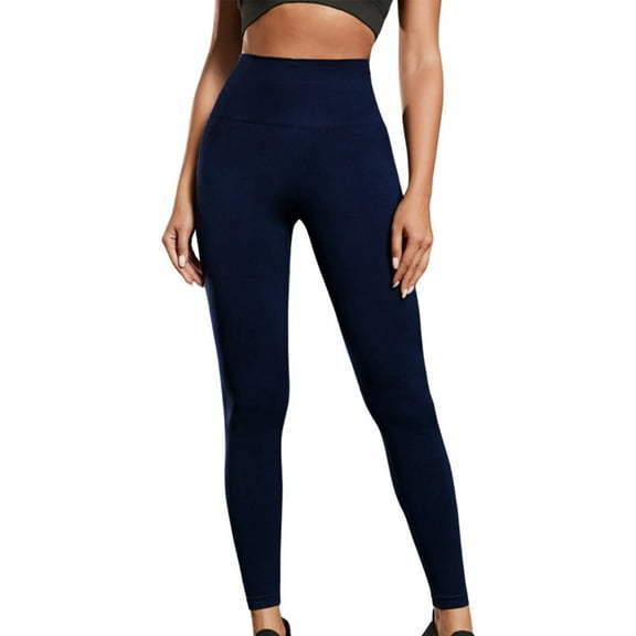 Hifoo Women Solid Color Seamless Knit Gym Pants High Waist Belly Tight Gym Pants Stretch Yoga Pants Leggings Cozy Wear