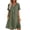 15#a Army Green, variant on Summer Dress for Women Short Sleeves Cotton Linen Boho Flowy House Dresses Plus Size Lounge Sun Dress with Pockets Beige 2XL