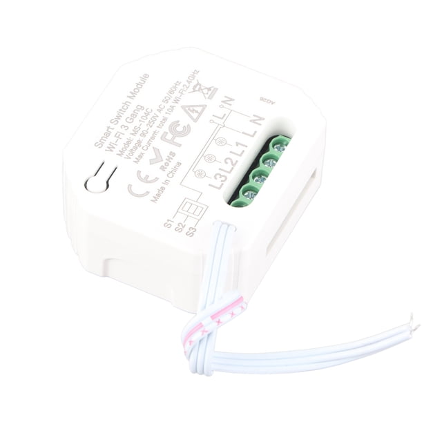 Lumière Smart Switch Module WiFi Home Light Switch Control 3 Gang Support Haut-Parleur Intelligent pour Tuya