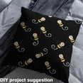 thumbnail image 2 of Homewish Kawaii Cartoon Bee Fabric by the Yard 1 Yard,Wild Animal Home Decor Fabric by the Yard,Yellow Black Sewing Fabric For Boys Kids,Ultra Soft Home Decor, 2 of 6