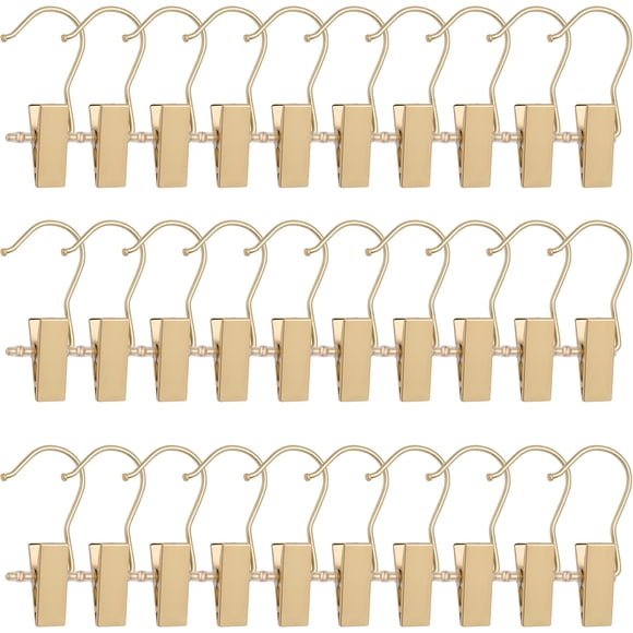 Perchas para botas BEWISHOME, metal dorado, 50 unidades, para armario