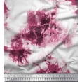 thumbnail image 2 of Soimoi Pink Crepe Silk Fabric Rays Tie-Dye Print Sewing Fabric Yard 42 Inch Wide, 2 of 3