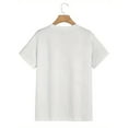 thumbnail image 2 of playera gráfica para hombre con diseñoMen's Vintage-Inspired Fashion T-Shirt with Geometric Lettering, Regular Fit, Crew Neck, Short Sleeve, Weekend Casual - Summer Sports Tee with Slight Stretch Te, 2 of 6