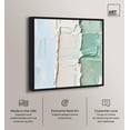 thumbnail image 2 of Minted Horizon I Canvas Print Mint Abstract Art by Art Remedy, Black Frame, 16 x 16, 2 of 6