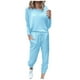 thumbnail image 2 of ICHUANYI Clearance Women's Two-Piece Casual Pants Sets Long Sleeve Wear Sports Suit(Sky Blue, S) ICHUANYI WER2023080806953, 2 of 6