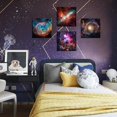thumbnail image 5 of Space Decor for Boys Room Galaxy Canvas Pictures Nebula Wall Art Kids Bedroom Outer Space Room Decor Interstellar Posters Astronomy Painting Universe Artworks for Living Room 12x12" 4 Pcs, 5 of 6