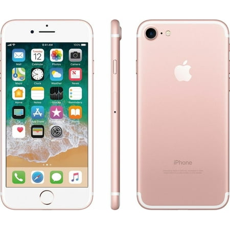 Refurbished Apple iPhone 7 128GB, Rose Gold - Unlocked (Best Mobile Phone Deals With Gifts)