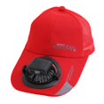 thumbnail image 4 of Gorra de béisbol con ventilador solar, gorra de pesca, gorra de sol para ciclismo, camping y jardinería. Rojo 600MA, 4 of 9