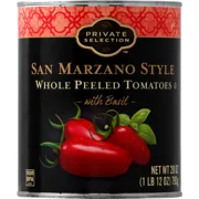 Private Selection San Marzano Style Whole Peeled Tomatoes With Basil 28 oz